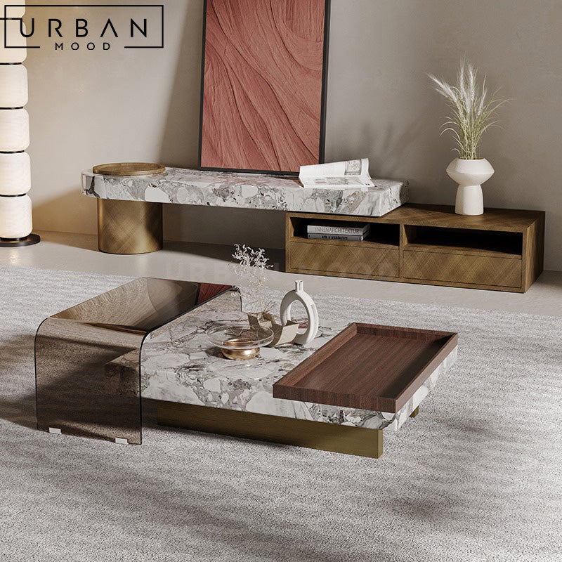 EDWARD Modern Marble Coffee Table