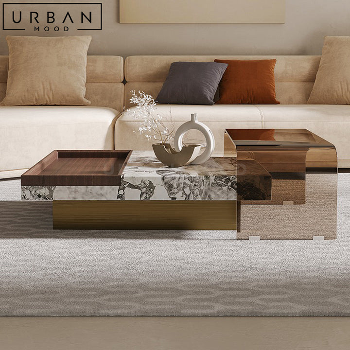 EDWARD Modern Marble Coffee Table