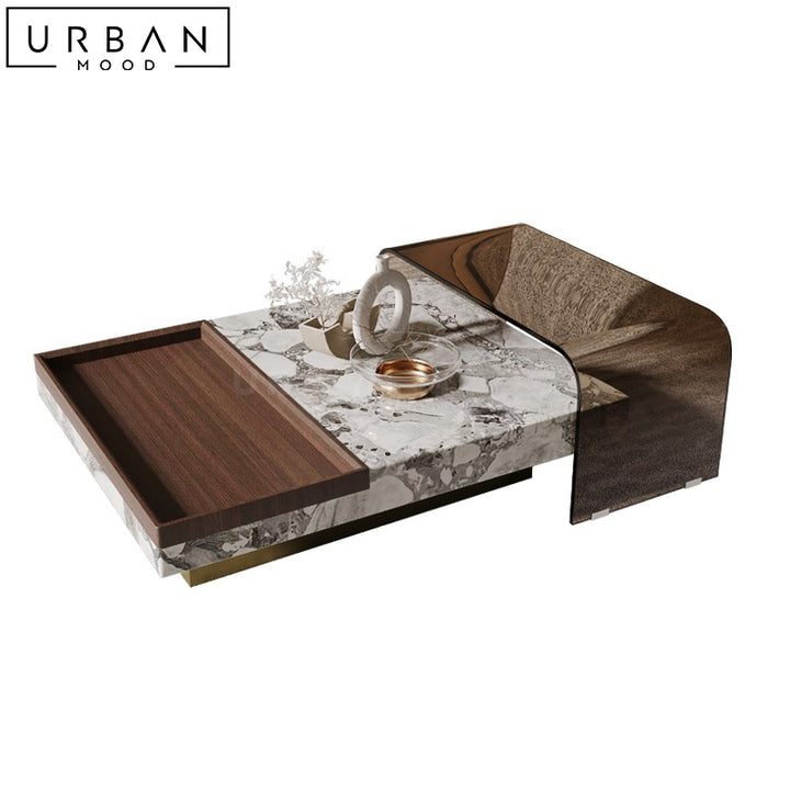 EDWARD Modern Marble Coffee Table