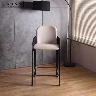 EGLI Modern Leather Bar Stool