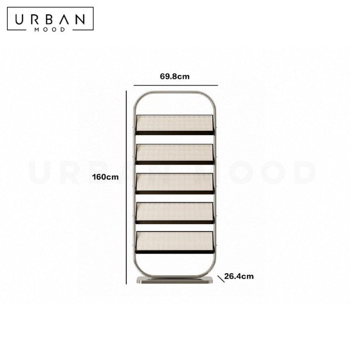 HABBO Modern Rattan Bookshelf
