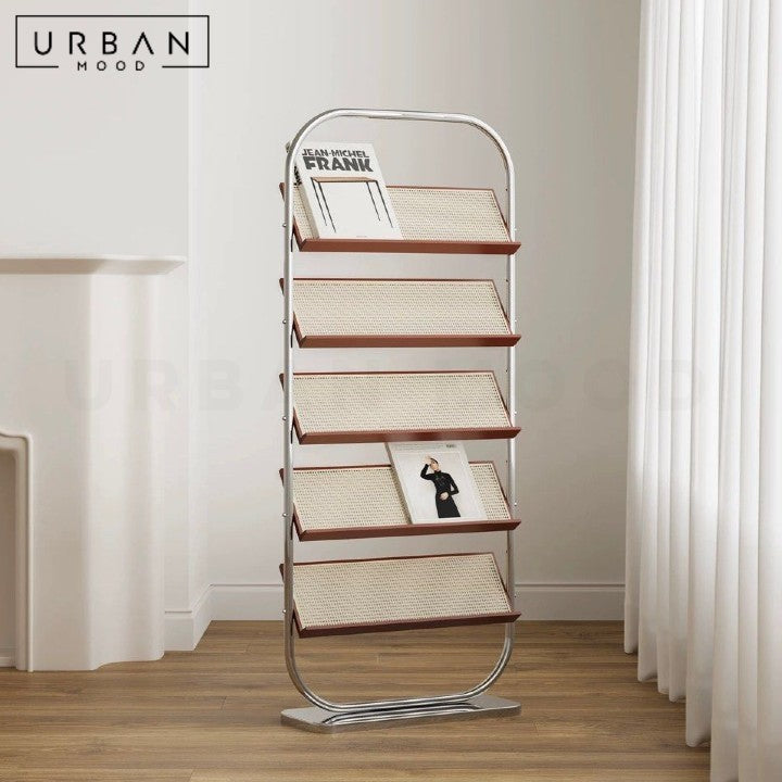 HABBO Modern Rattan Bookshelf