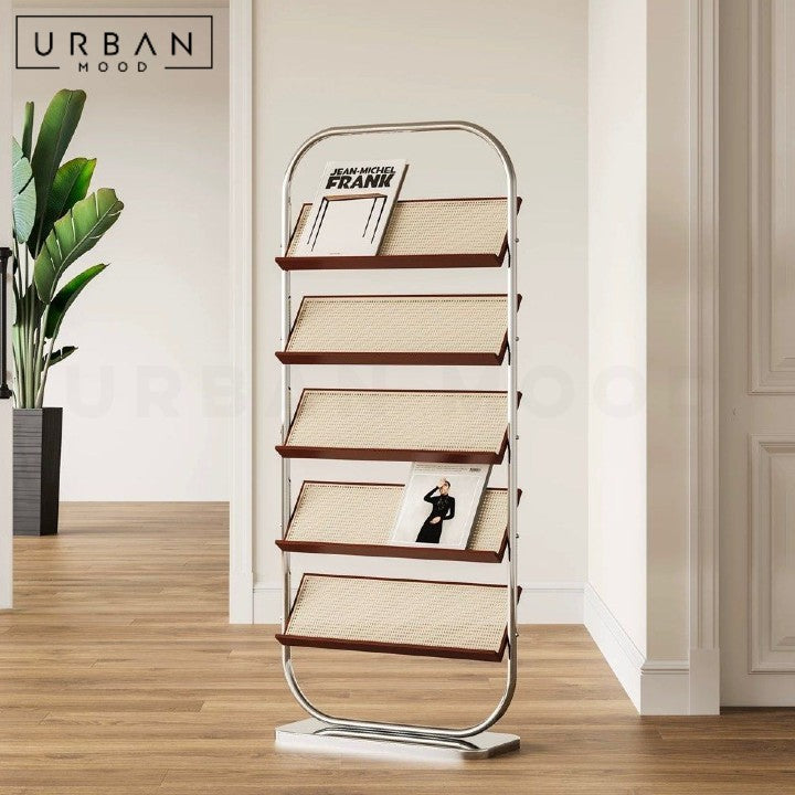 HABBO Modern Rattan Bookshelf