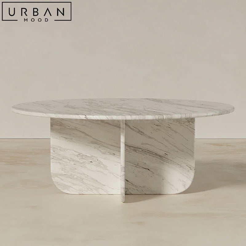 EILIA Modern Marble Coffee Table