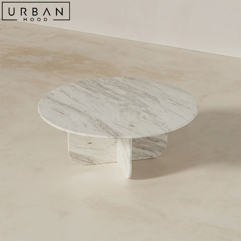 EILIA Modern Marble Coffee Table