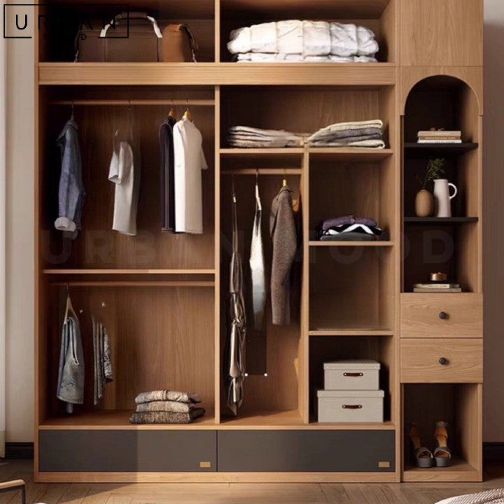 EIRI Japandi Solid Wood Wardrobe