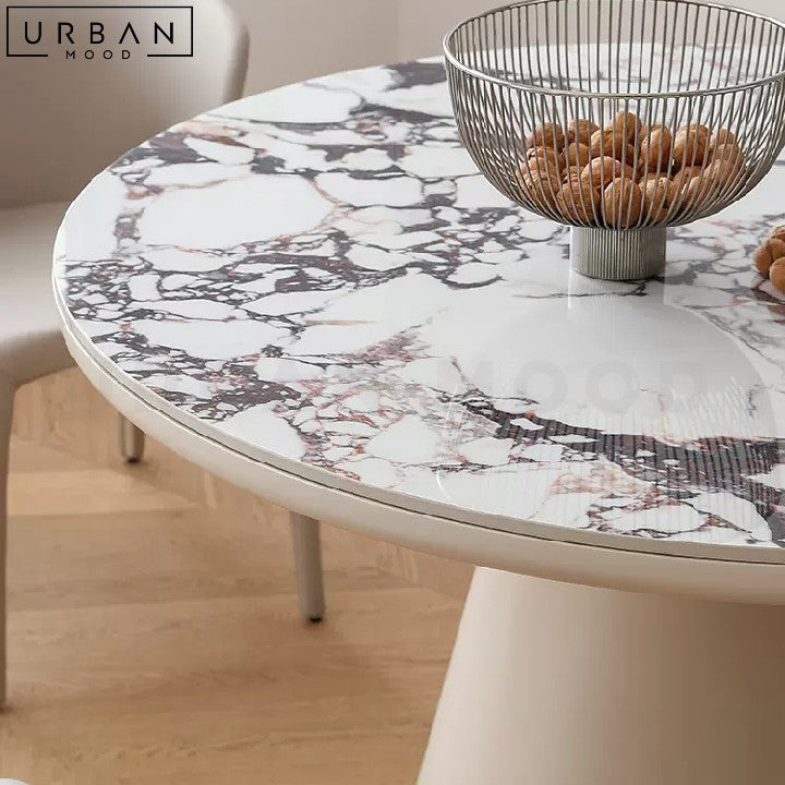 KLOF Japandi Sintered Stone Round Dining Table