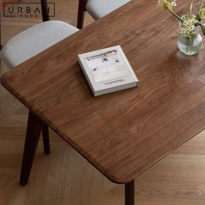 ELLAND Rustic Solid Wood Dining Table