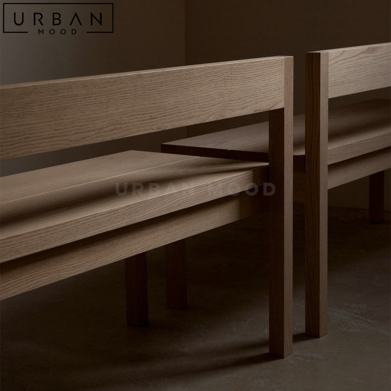 ELAIE Modern Solid Wood Bench