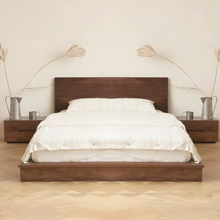 ELEVORA Modern Solid Wood Bedside Table - Urban Mood Singapore