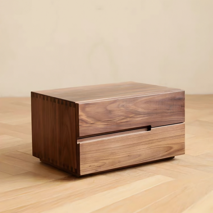 ELEVORA Modern Solid Wood Bedside Table - Urban Mood Singapore