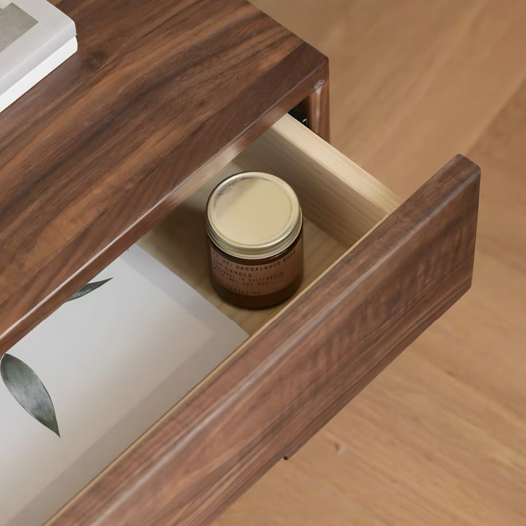 ELEVORA Modern Solid Wood Bedside Table - Urban Mood Singapore