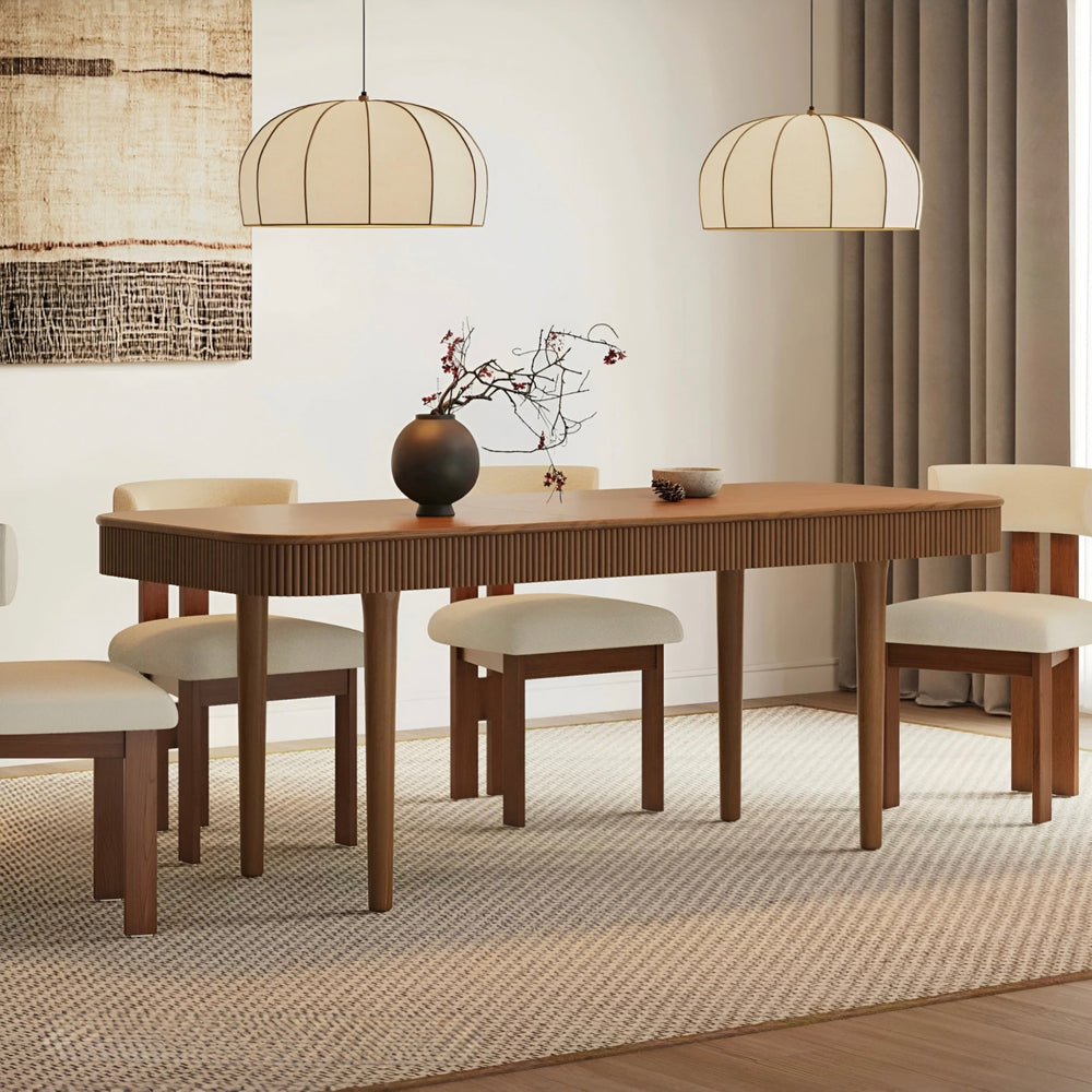 ELIORA Solid Wood Extendable Dining Table - Urban Mood Singapore