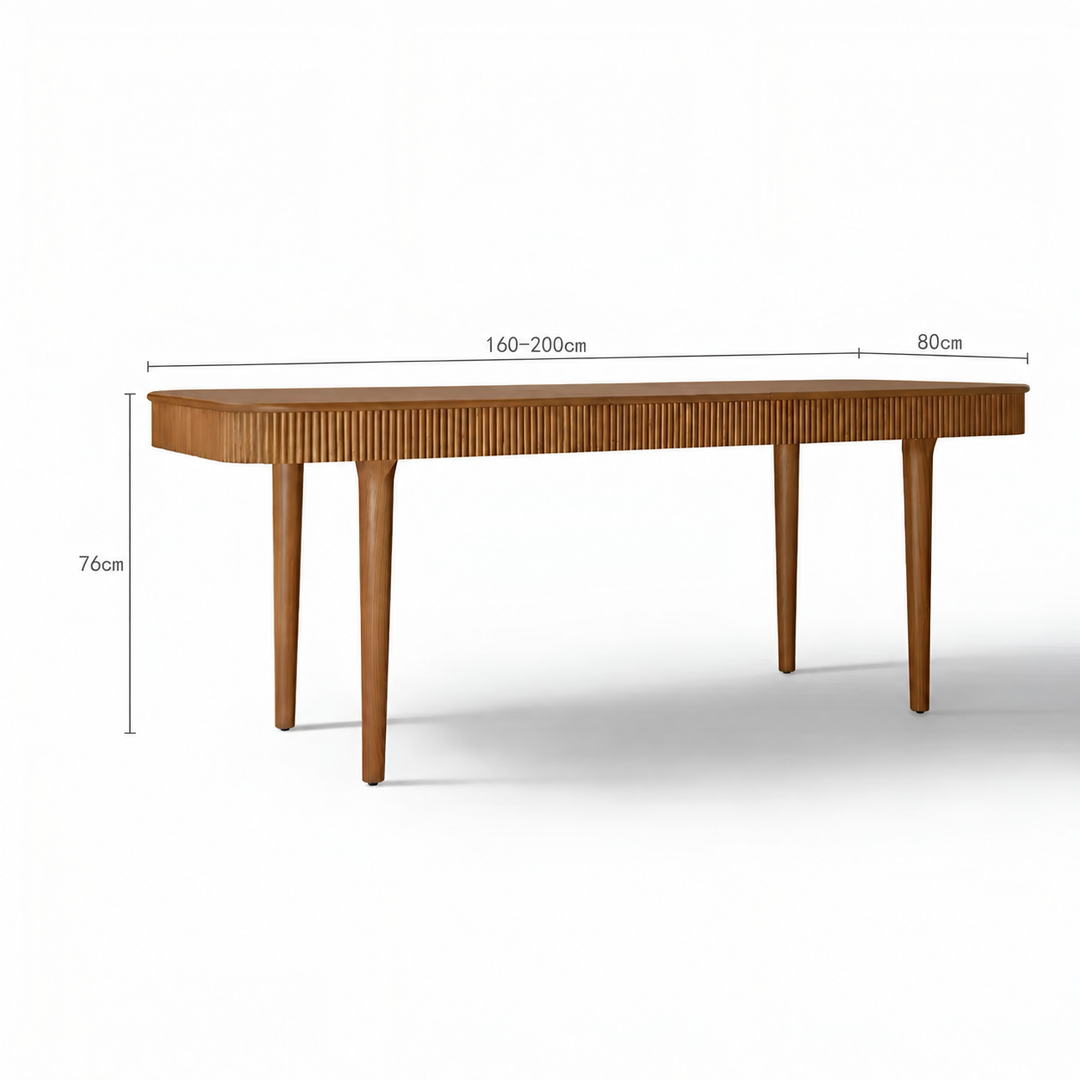 ELIORA Solid Wood Extendable Dining Table - Urban Mood Singapore