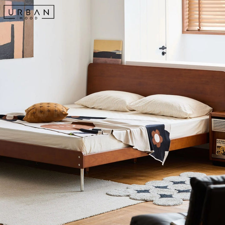 ELLINA Japanese Solid Wood Bedframe