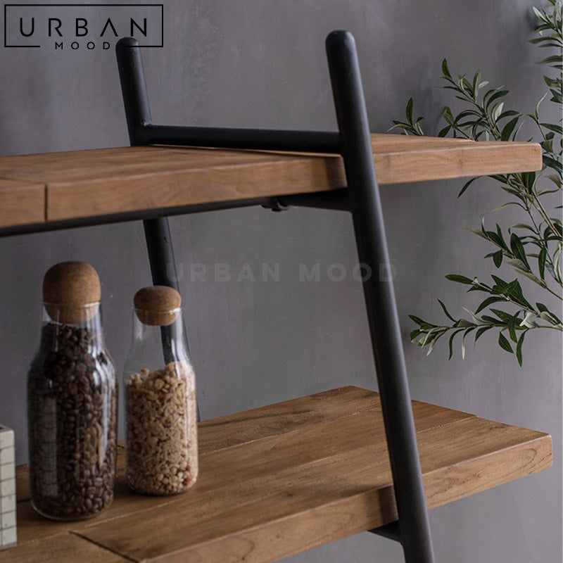 ELMO Industrial Solid Wood Display Shelf – Urban Mood