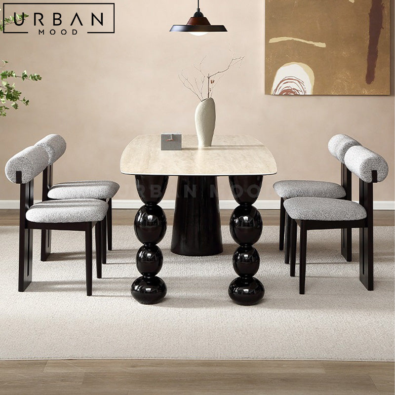 ELZAH Modern Sintered Stone Dining Table