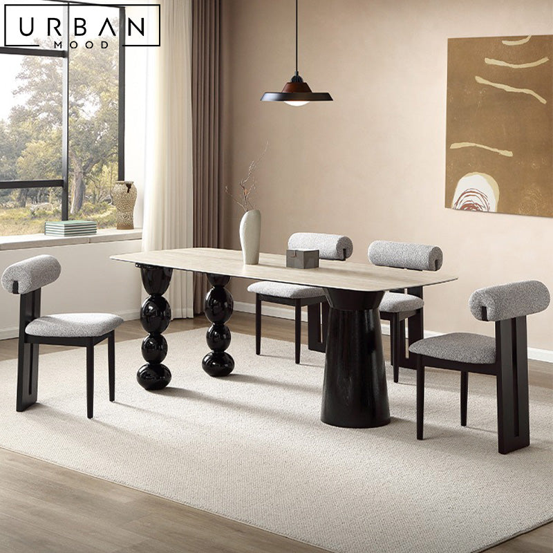 ELZAH Modern Sintered Stone Dining Table