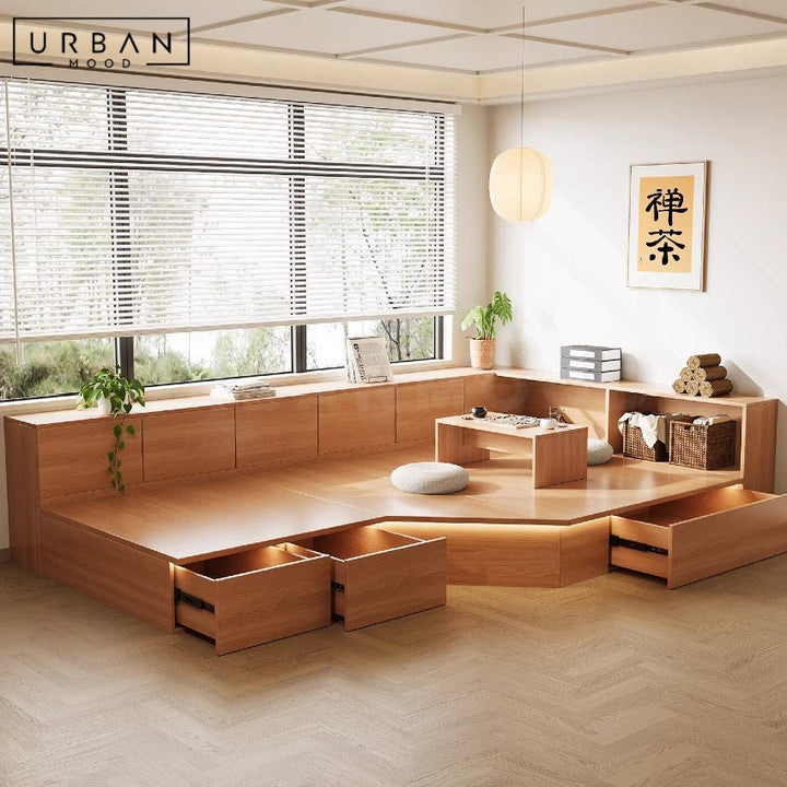 EMA Japandi Tatami Storage Platform