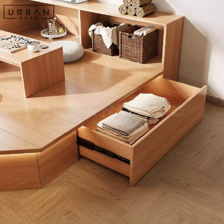 EMA Japandi Tatami Storage Platform
