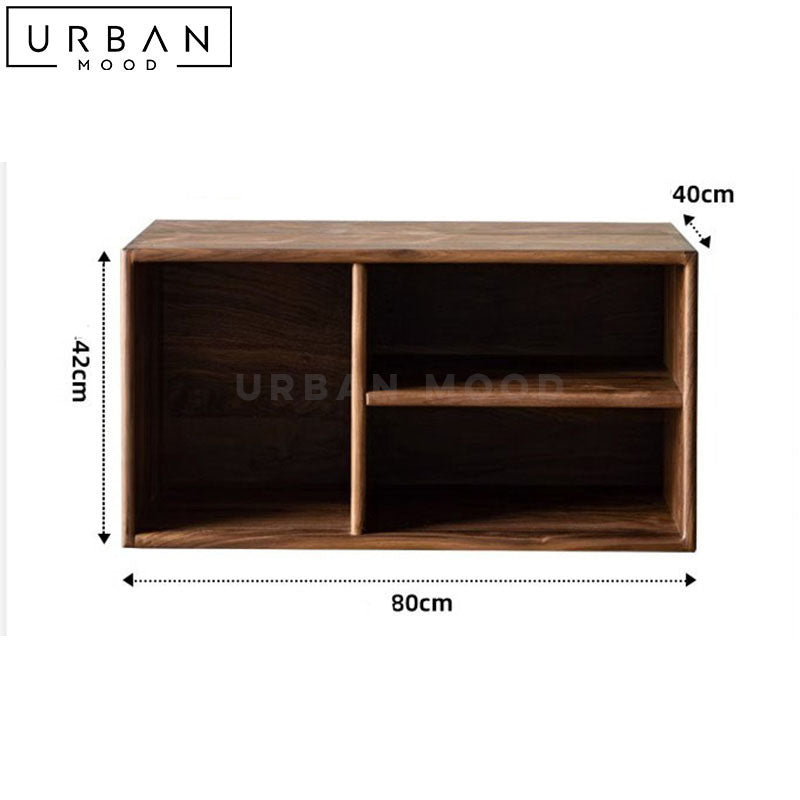 EMLA Rustic Solid Wood Modular Shelf