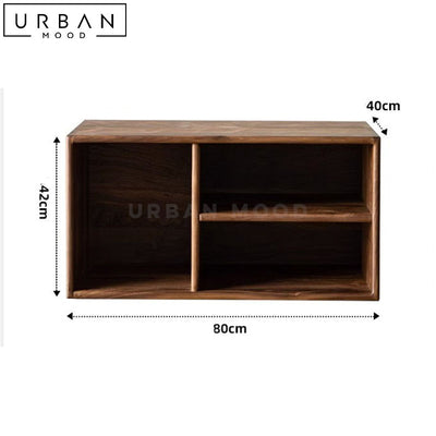 EMLA Rustic Solid Wood Modular Shelf