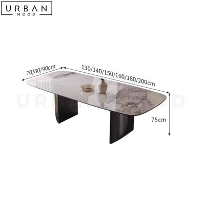 EMMIE Modern Sintered Stone Dining Table