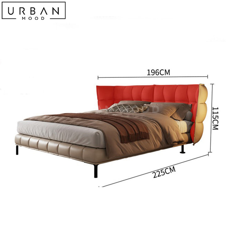 ENATO Modern Leather Bedframe