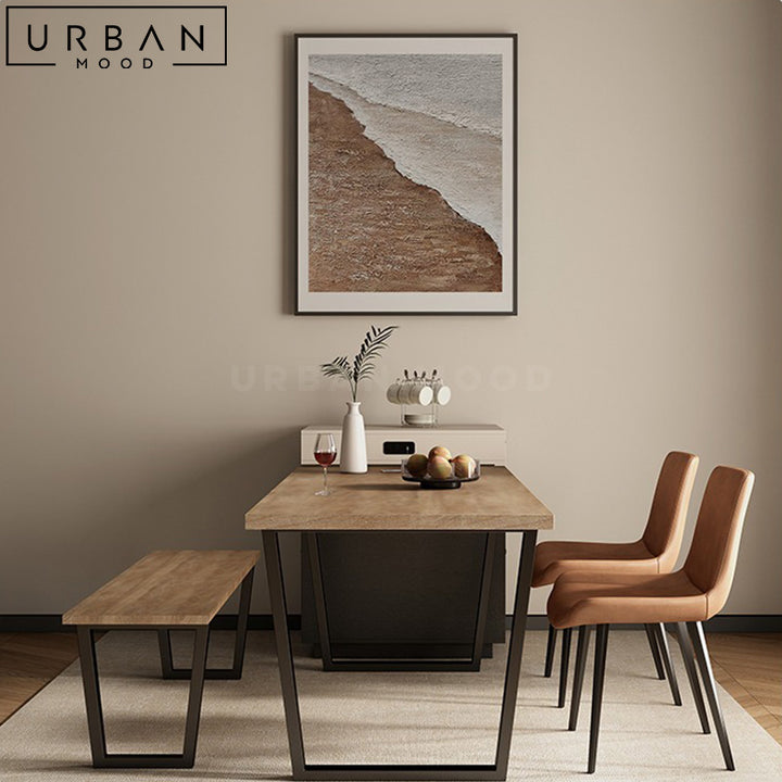 ENDRE Modern Solid Wood Dining Table