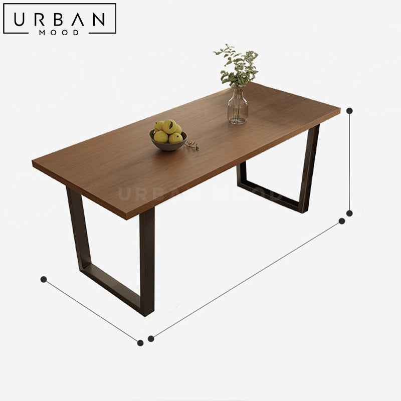 ENDRE Modern Solid Wood Dining Table