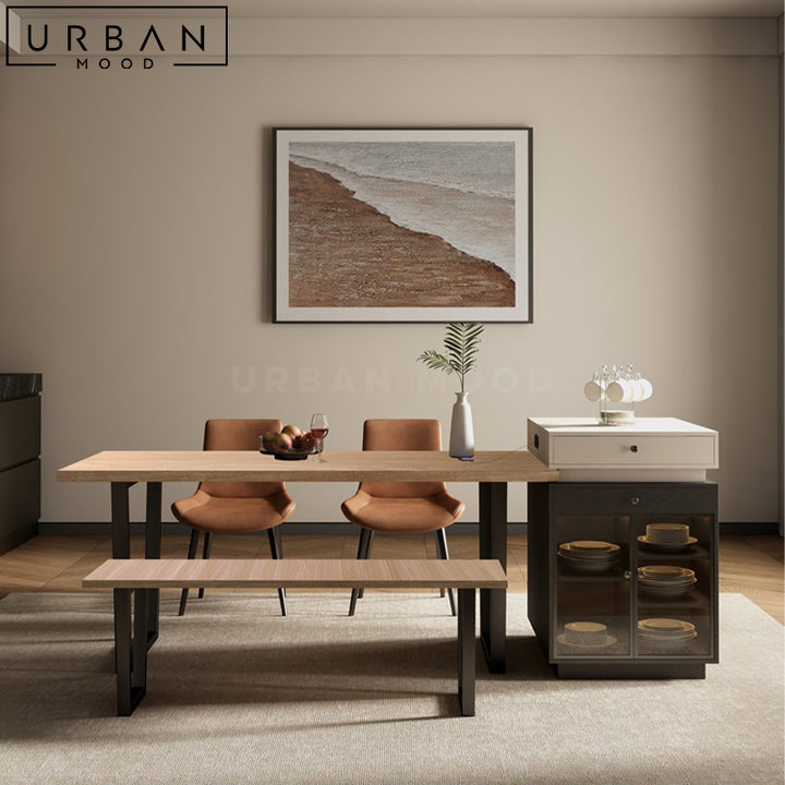 ENDRE Modern Solid Wood Dining Table