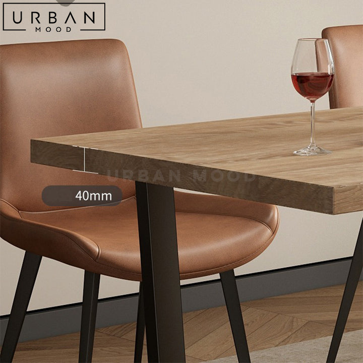 ENDRE Modern Solid Wood Dining Table