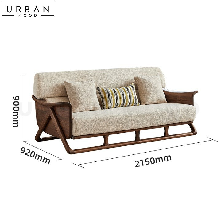 ENEM Rustic Fabric Sofa