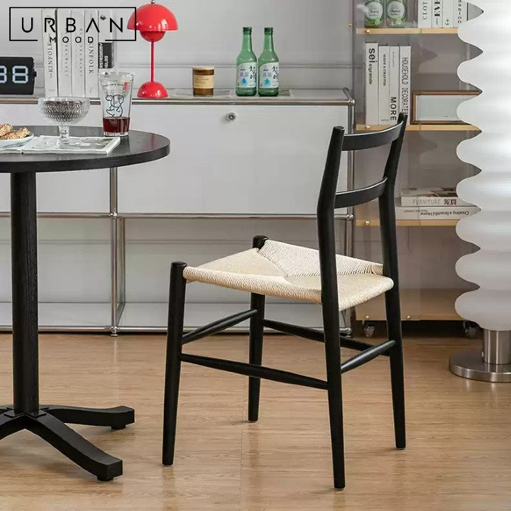 ENID Rustic Solid Wood Dining Chair