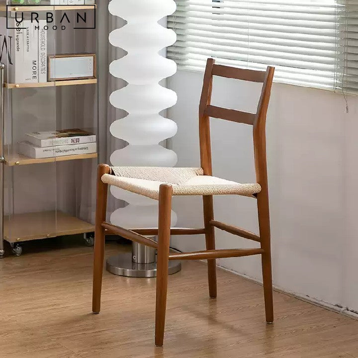 ENID Rustic Solid Wood Dining Chair