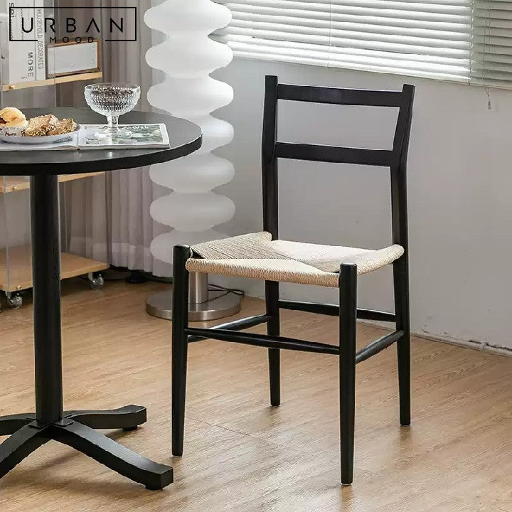 ENID Rustic Solid Wood Dining Chair
