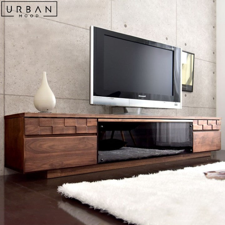 ERHART Modern Solid Wood TV Console