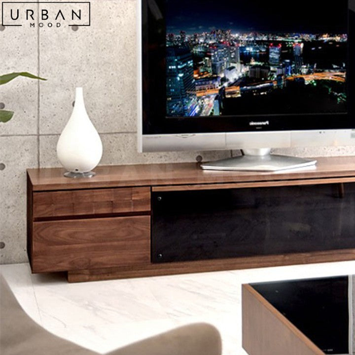 ERHART Modern Solid Wood TV Console