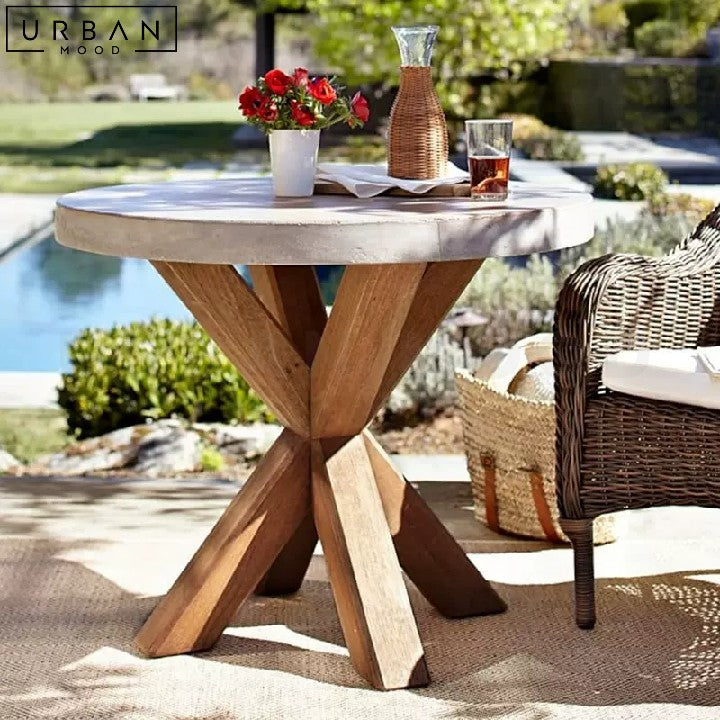 LUND Industrial Round Outdoor Table