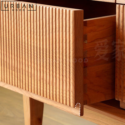 ERMA Modern Solid Wood Display Cabinet