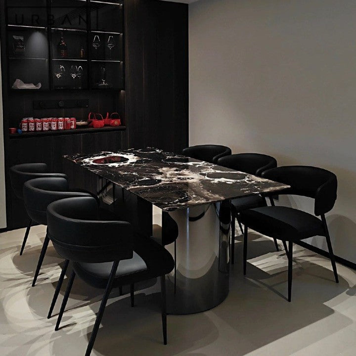 ERONEN Modern Leather Dining Chair (Scratch-Resistant)