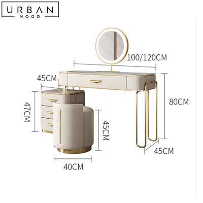 ERTO Modern Vanity Table Set