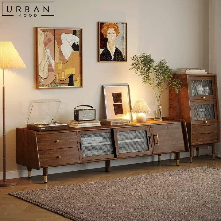 ERYN Vintage Solid Wood TV Console