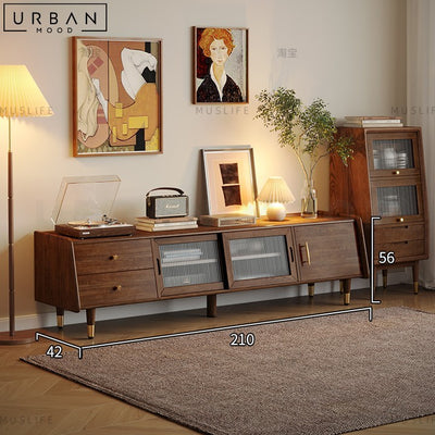 ERYN Vintage Solid Wood TV Console