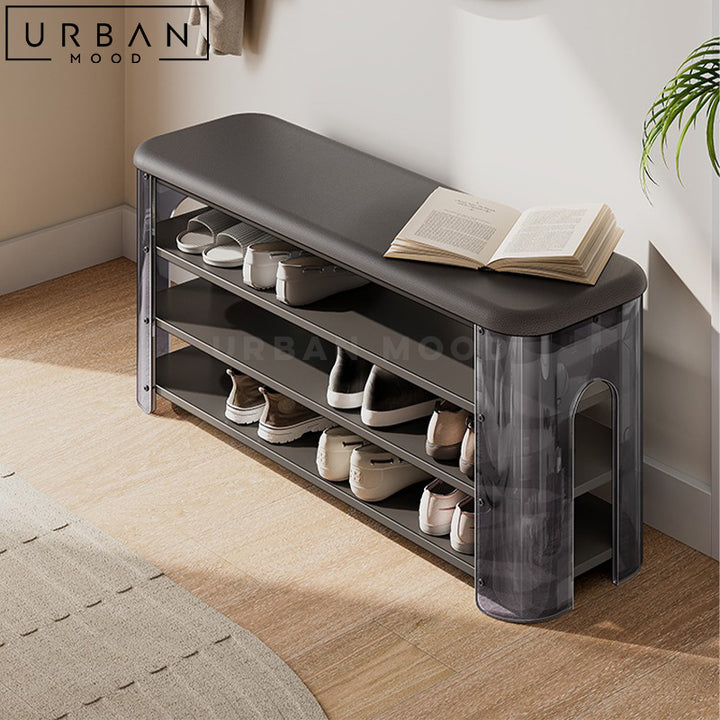 ESAI Modern Leather Shoe Bench