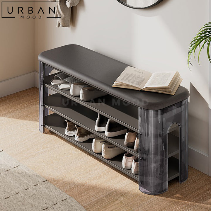 ESAI Modern Leather Shoe Bench