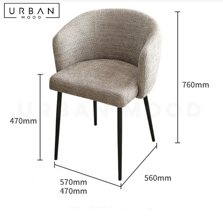 ESCOBAR Modern Fabric Dining Chair