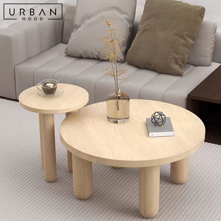 ESPRIT Japandi Solid Wood Coffee Table