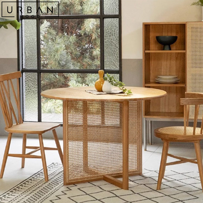 EUDIA Rattan Dining Table Chairs – Urban Mood - Main Image