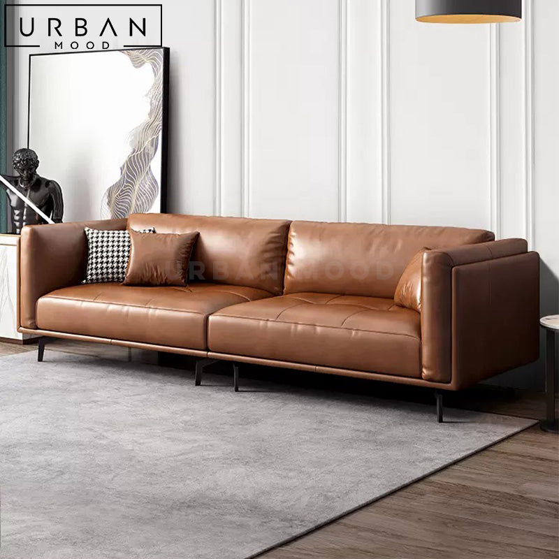 EVAGE Modern Leather Sofa